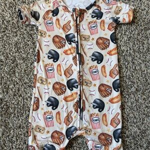 Baseball-Themed Kids Romper